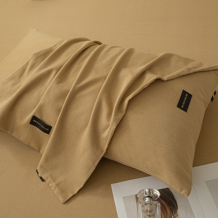 91家纺网 家纺一手货源 找家纺 （总）涵宸家纺 2024新款原棉纯色织标磨毛单品及套件--枕套