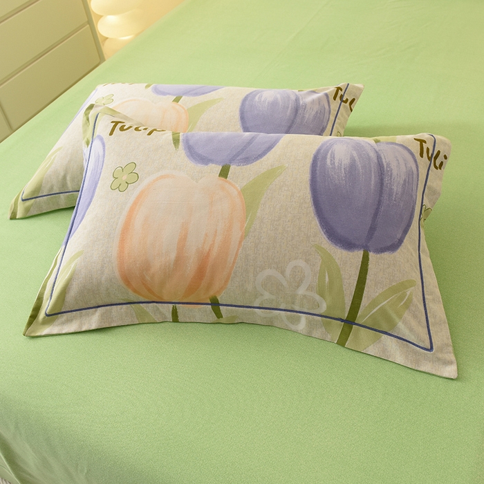 91家纺网 家纺一手货源 找家纺 帛美家纺 2024新款加厚纯棉全棉磨毛印花四件套 兰郁