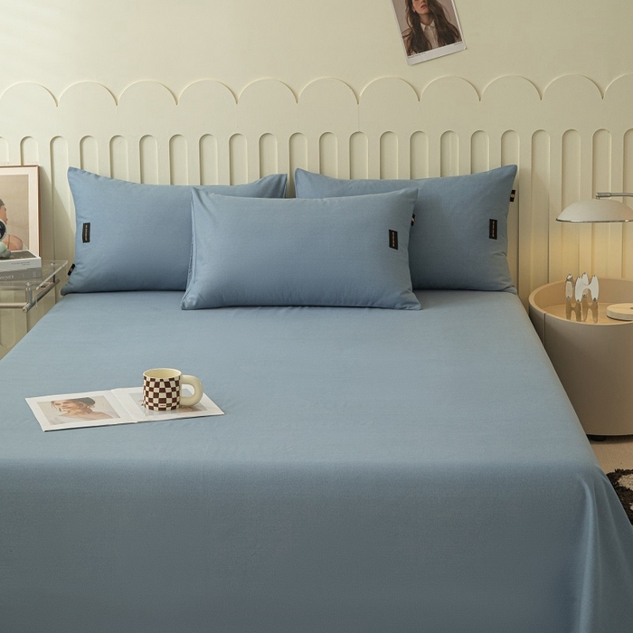 91家纺网 家纺一手货源 找家纺 涵宸家纺 2024新款原棉纯色织标磨毛单品及套件--枕套 单枕套-丈兰