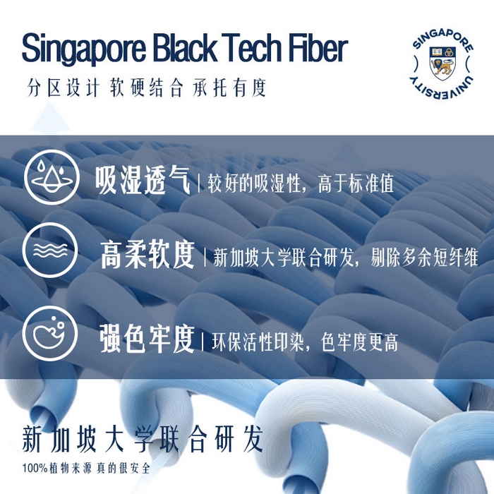 91家纺网 家纺一手货源 找家纺 （总）觉物 2024新款新加坡三分区定型枕枕头枕芯