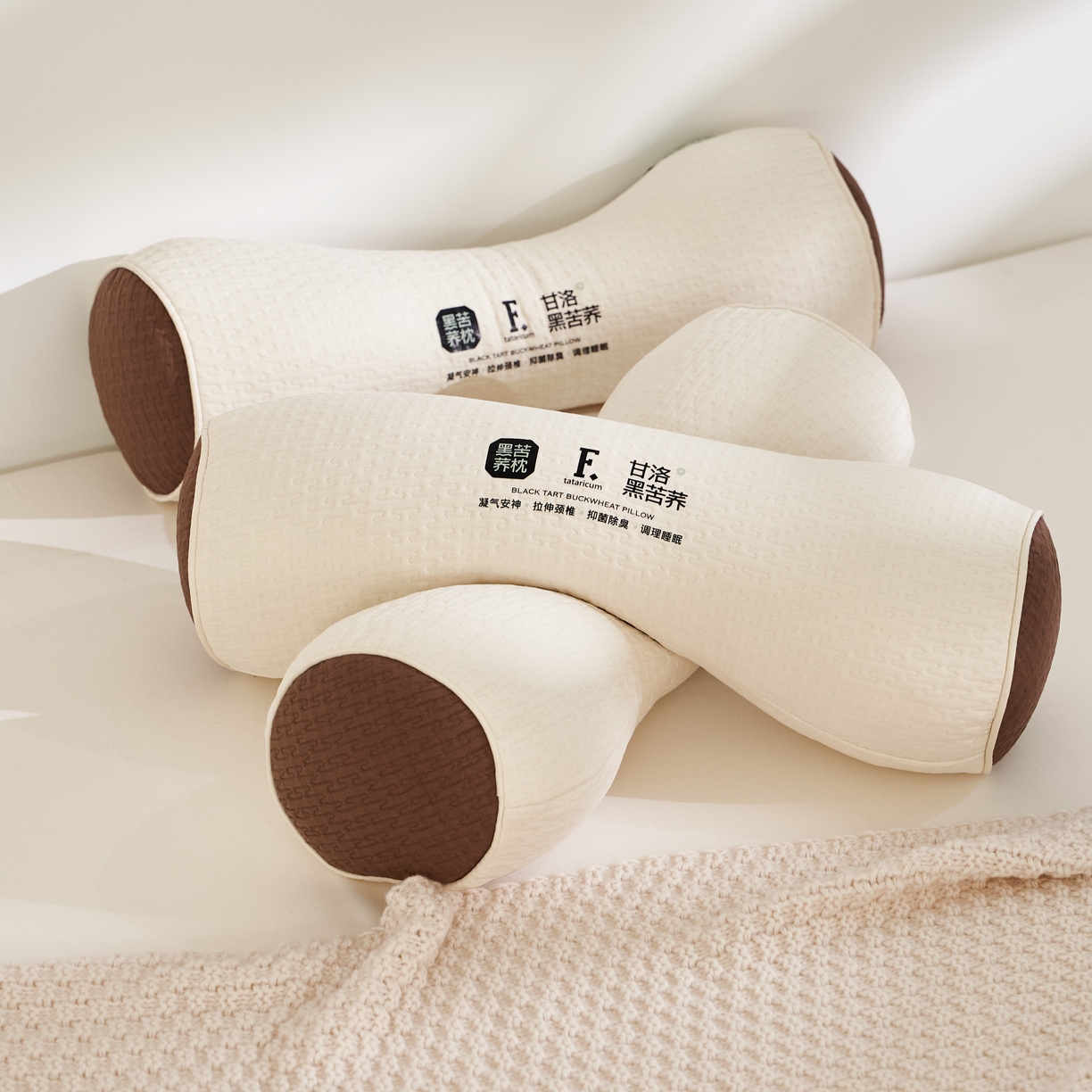 91家纺网 家纺一手货源 找家纺 （总）境月枕芯坊 2024新款黑苦荞颈椎养护枕