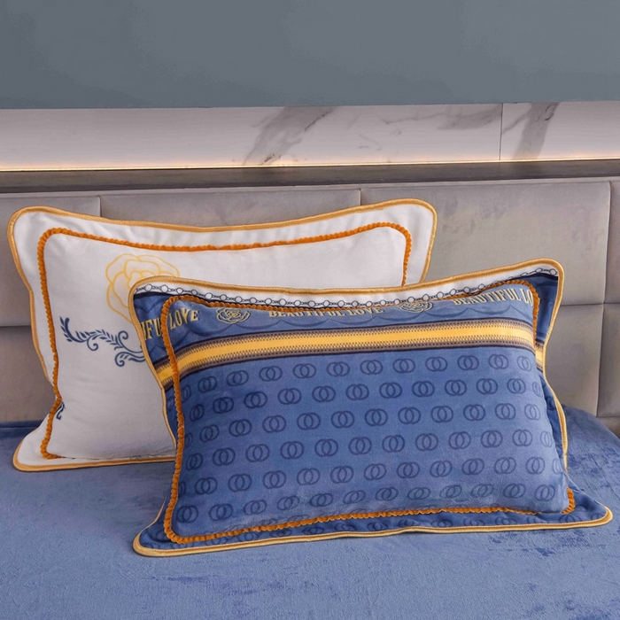 91家纺网 家纺一手货源 找家纺 锦铭源2025直播印花7斤牛奶绒金貂水晶法莱珊瑚绒四件套床裙款 时光偶遇