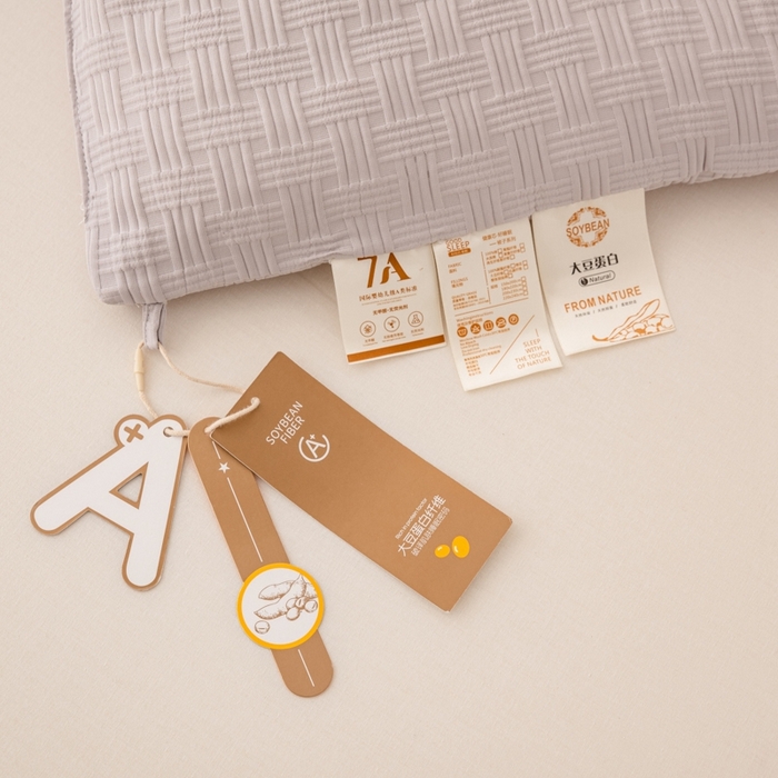 91家纺网 家纺一手货源 找家纺 雅蔓依家纺 2025新款7A抗菌大豆被轻奢针织提花华夫格大豆冬被 7A抗菌-月光灰