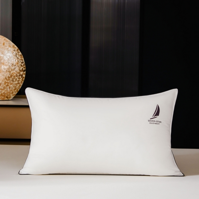 91家纺网 家纺一手货源 找家纺 唯爱品 2026新款A类100支全棉七星级酒店枕芯记忆枕源头工厂羽丝绒单边立体枕头枕芯 记忆枕源头工厂 七星级酒店单枕 48*74cm一对
