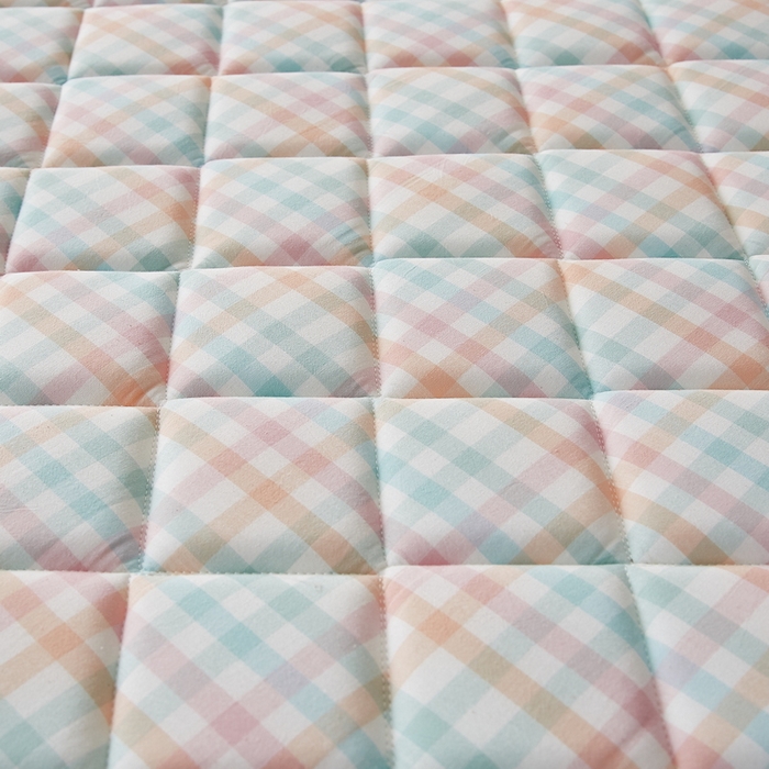 91家纺网 家纺一手货源 找家纺 迪乐妮 2024新款大床乳胶椰棕床垫（无印家居风）冰淇淋格