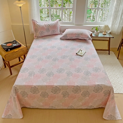 91家纺网 家纺一手货源 找家纺 （总）卡普二店 2024新款全棉磨毛加厚四件套系列-单床单