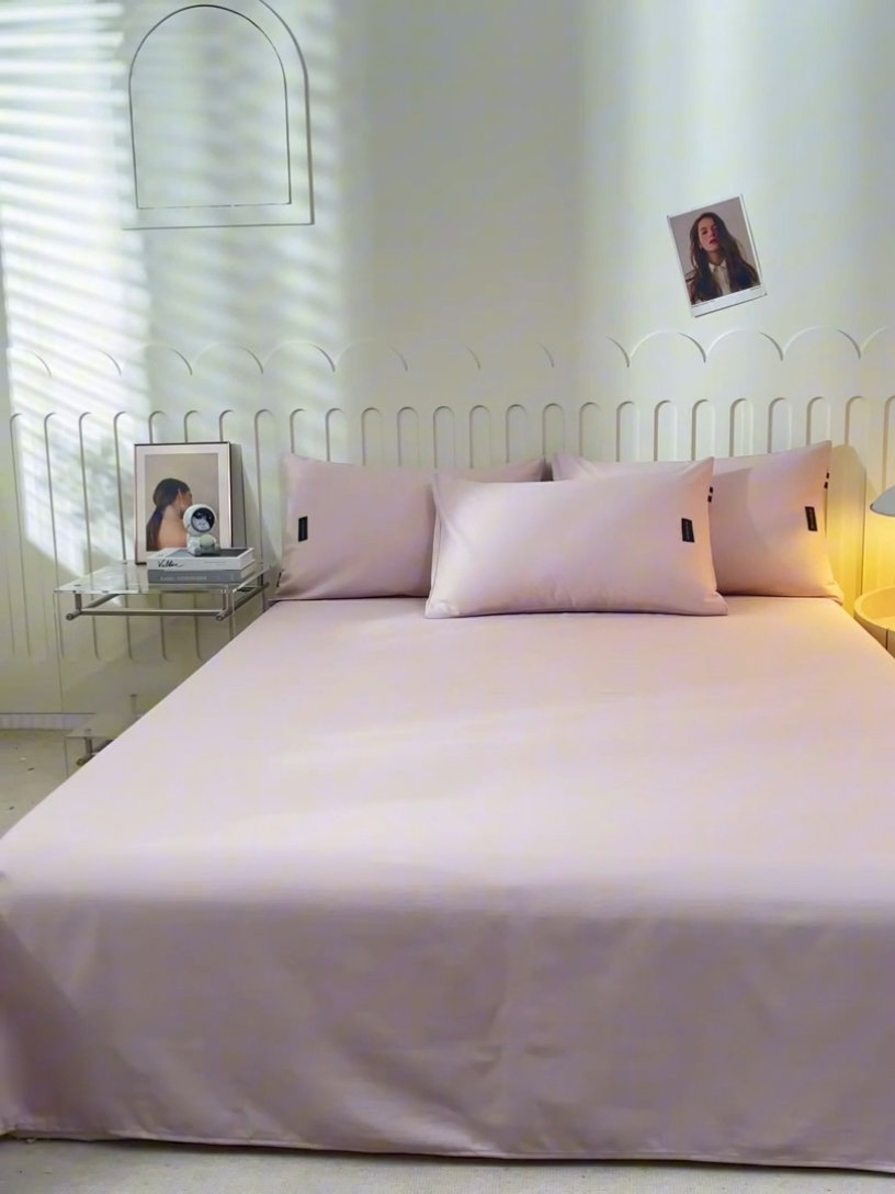 91家纺网 家纺一手货源 找家纺 涵宸家纺 2024新款原棉纯色织标磨毛单品及套件--床单 单床单-烟紫