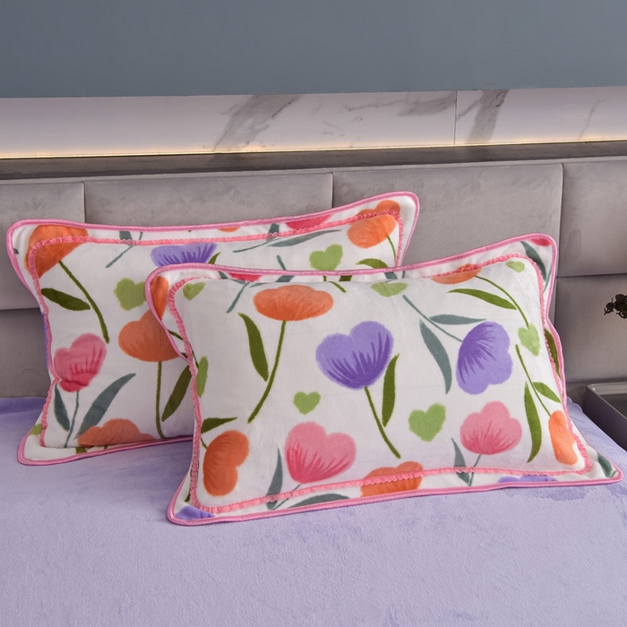 91家纺网 家纺一手货源 找家纺 锦铭源2025年7斤加厚印花牛奶绒四件套水晶法莱金貂绒床裙款花恋