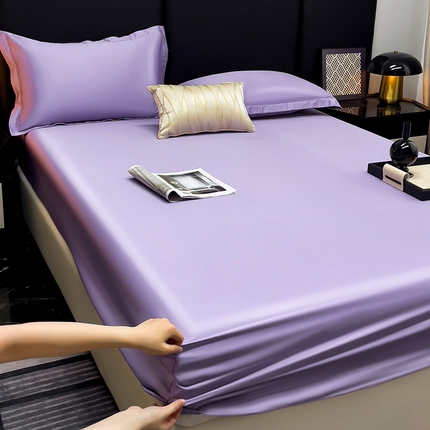 91家纺网 家纺一手货源 找家纺 （总）漫时光 2025新款60s全棉贡缎单床笠和单枕套