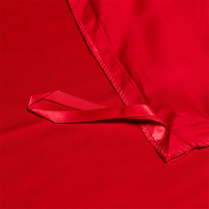 91家纺网 家纺一手货源 找家纺 宏羽纺家纺 2024新款13372纯棉小红书跑量款婚庆套件系列 亦蝶-中国红