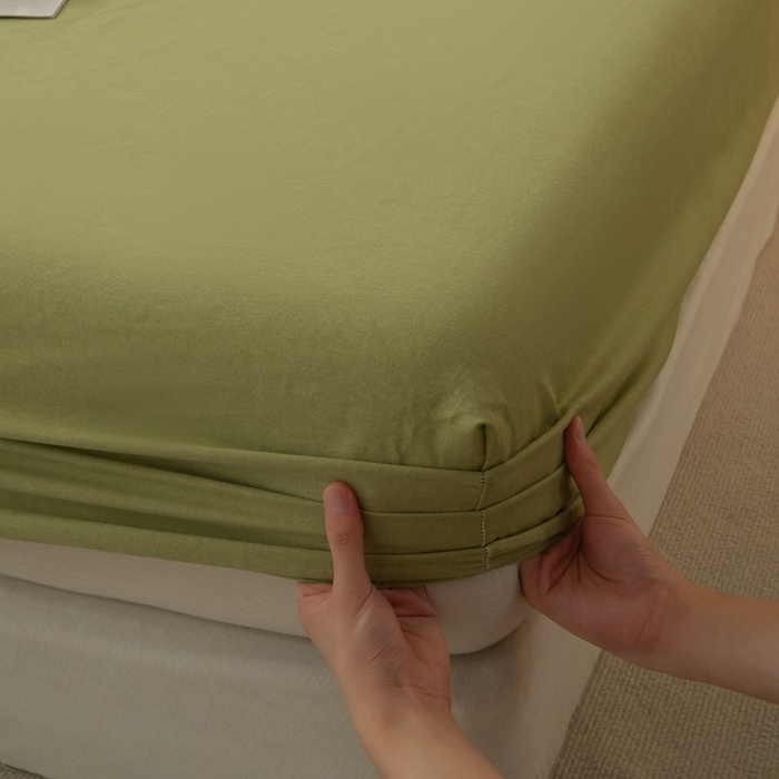 91家纺网 家纺一手货源 找家纺 （总）涵宸家纺 2024新款原棉纯色织标磨毛单品及套件--床笠