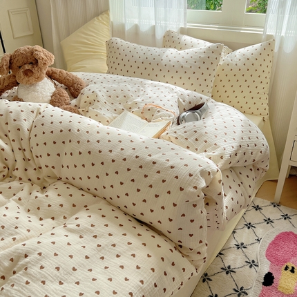 91家纺网 家纺一手货源 找家纺 繁花 2024新款印花水洗棉亲肤舒适卡通系列 小暖心