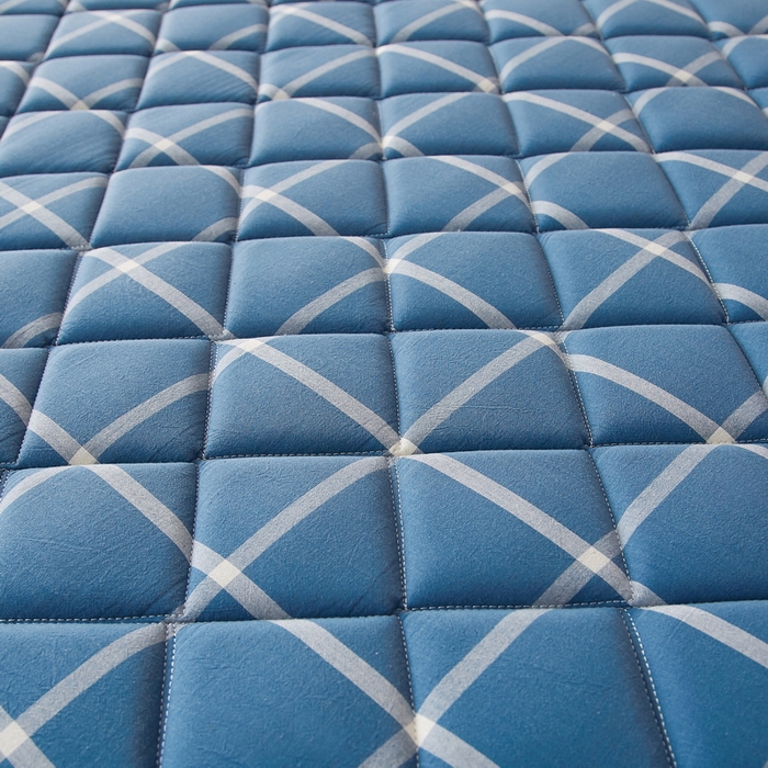 91家纺网 家纺一手货源 找家纺 迪乐妮 2024新款大床乳胶椰棕床垫（无印家居风）海蓝格