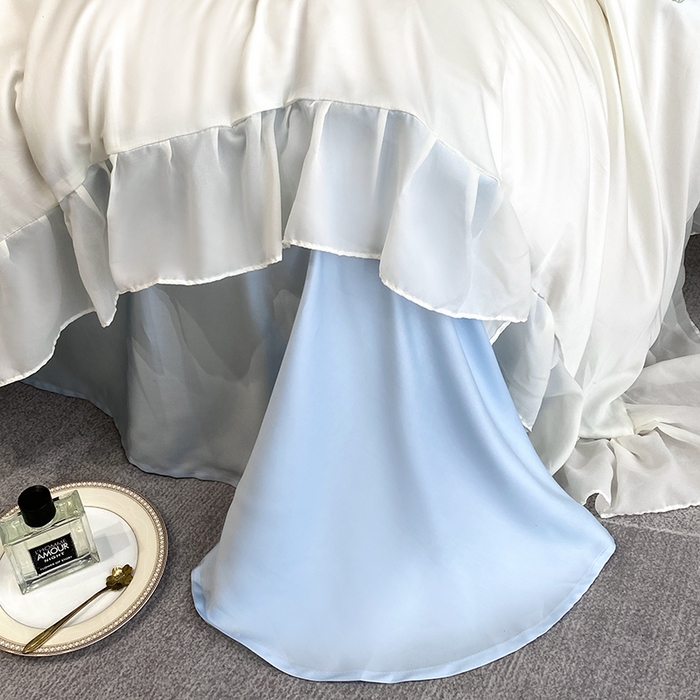 91家纺网 家纺一手货源 找家纺 优悦生活馆 2024新款刺绣款磨毛四件套-假日玫瑰 假日玫瑰-蓝