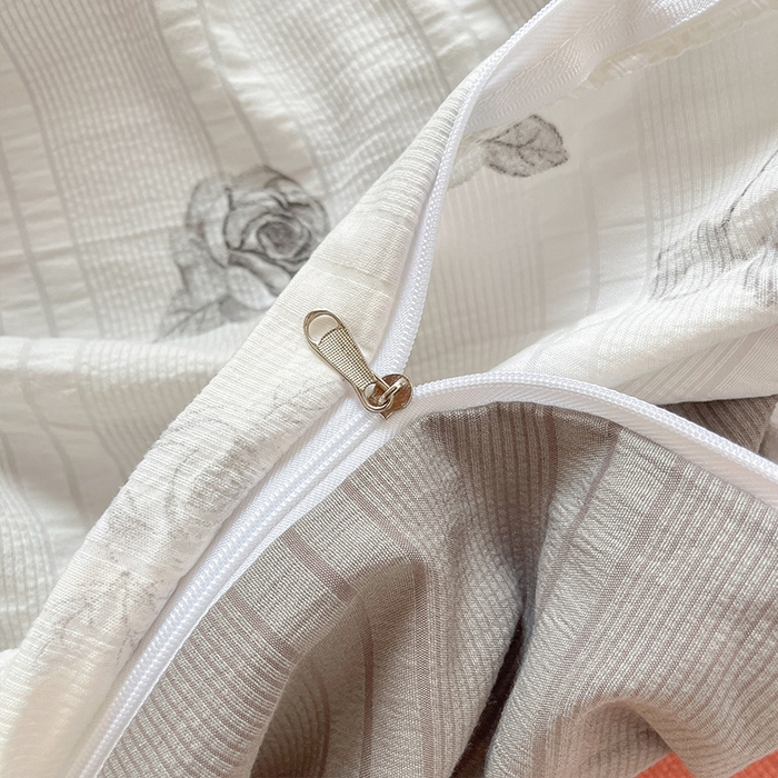 91家纺网 家纺一手货源 找家纺 安哆啦家纺 2024新款A类有氧泡泡纱云纱棉学生季宿舍床三四件套 黑玫瑰