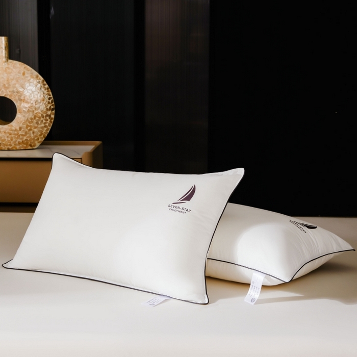 91家纺网 家纺一手货源 找家纺 唯爱品 2026新款A类100支全棉七星级酒店枕芯记忆枕源头工厂羽丝绒单边立体枕头枕芯 记忆枕源头工厂 七星级酒店单枕 48*74cm一对