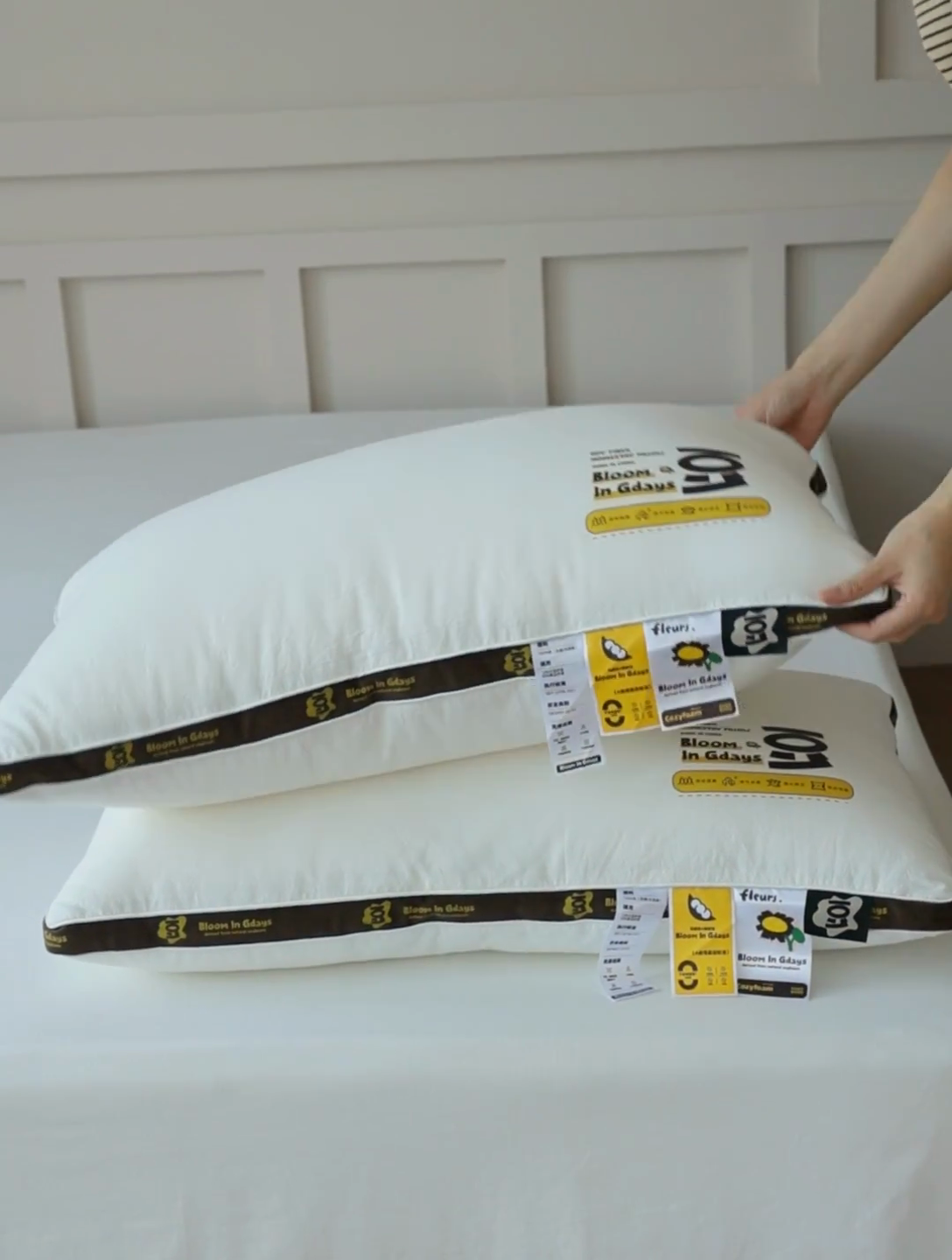 91家纺网 家纺一手货源 找家纺 （总）觉物 2024新款花开大豆舒软枕枕头枕芯