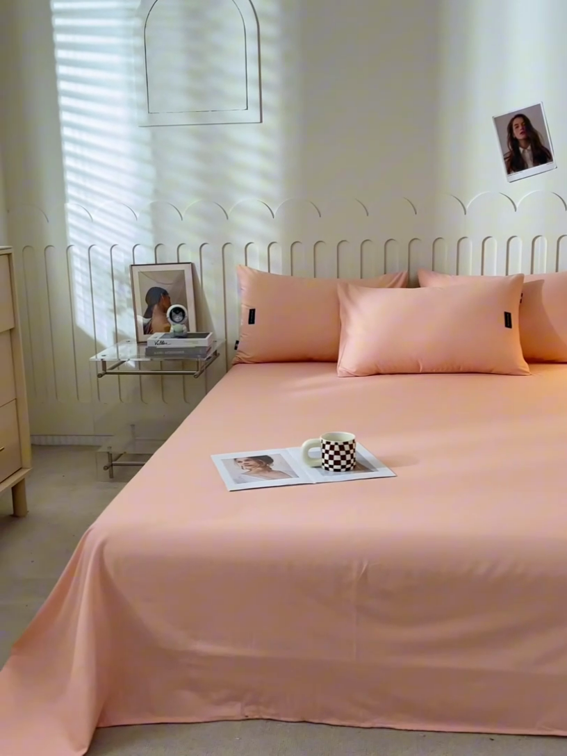 91家纺网 家纺一手货源 找家纺 涵宸家纺 2024新款原棉纯色织标磨毛单品及套件--床单 单床单-浅紫