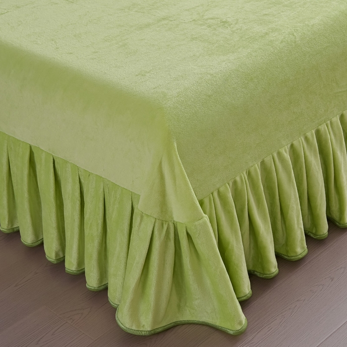 91家纺网 家纺一手货源 找家纺 锦铭源2025年7斤加厚印花牛奶绒四件套水晶法莱金貂绒床裙款 清香四溢