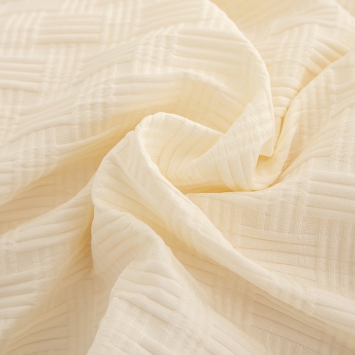 91家纺网 家纺一手货源 找家纺 雅蔓依家纺 2025新款7A抗菌大豆被轻奢针织提花华夫格大豆冬被 7A抗菌-芝士黄