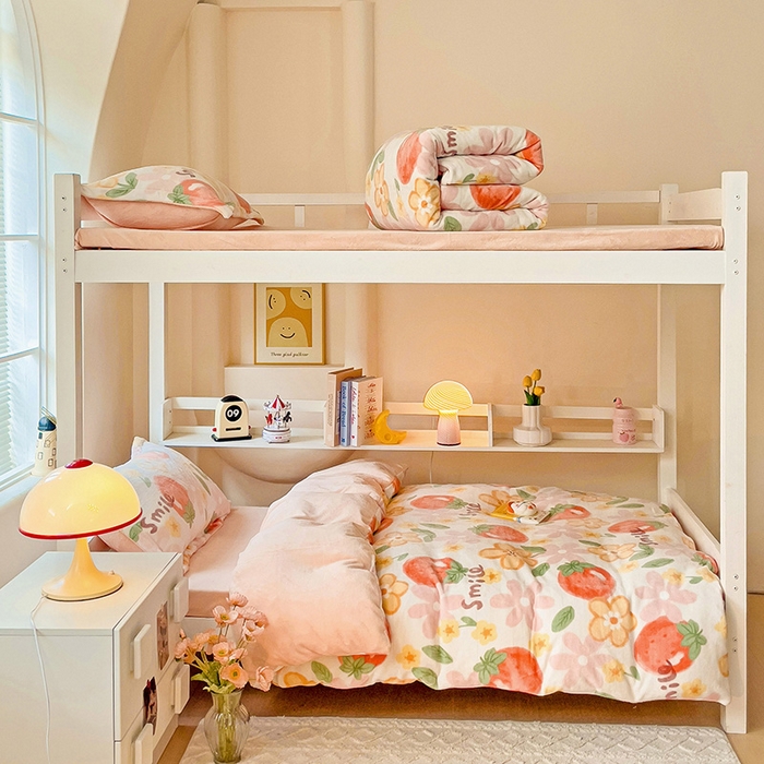 91家纺网 家纺一手货源 找家纺 卡普二店 2024新款牛奶绒学生三件套系列 卡布林