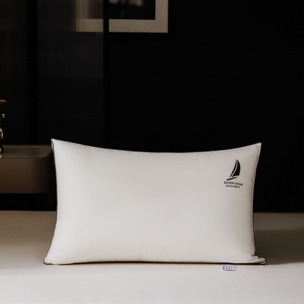 唯爱品 2026新款A类100支全棉七星级酒店枕芯记忆枕源头工厂羽丝绒单边立体枕头枕芯 记忆枕源头工厂 七星级酒店立体枕 48*74cm一只
