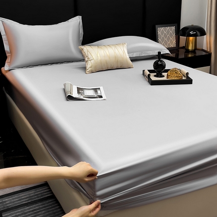 91家纺网 家纺一手货源 找家纺 （总）漫时光 2025新款60s全棉贡缎单床笠和单枕套