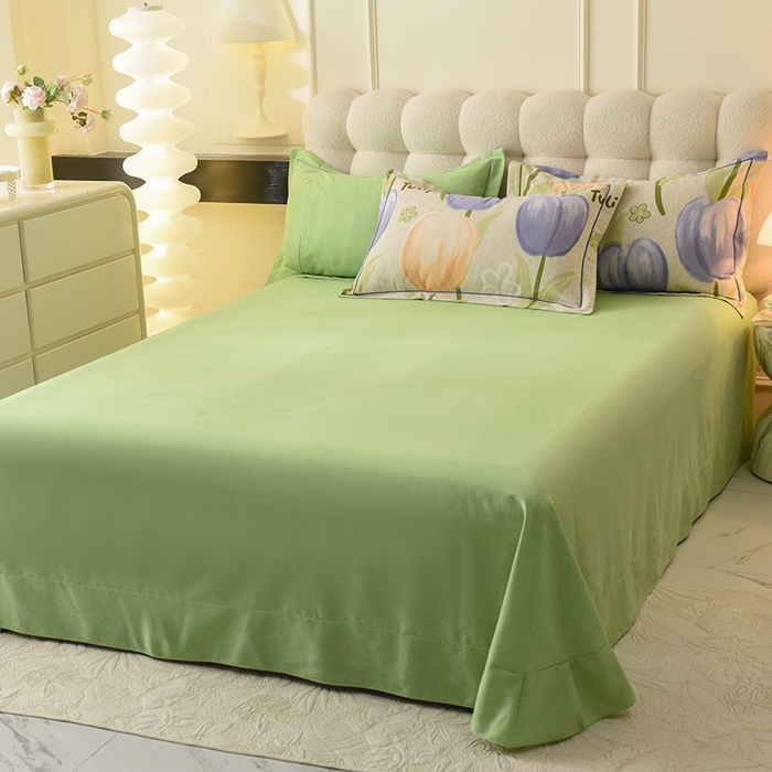 91家纺网 家纺一手货源 找家纺 帛美家纺 2024新款加厚纯棉全棉磨毛印花四件套 兰郁