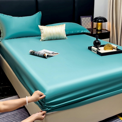 91家纺网 家纺一手货源 找家纺 （总）漫时光 2025新款60s全棉贡缎单床笠和单枕套