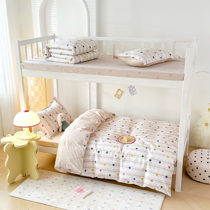 91家纺网 家纺一手货源 找家纺 （总）天之爱 2025新款开学季0.9床纯棉学生床笠三件套