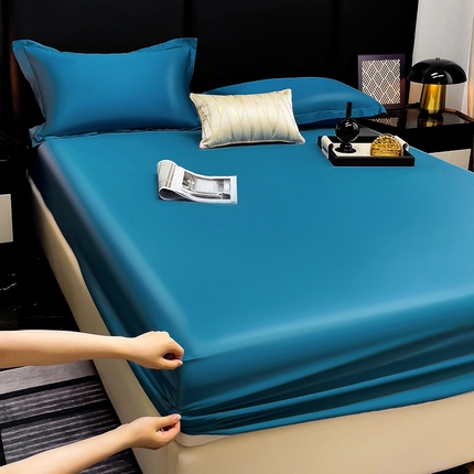 91家纺网 家纺一手货源 找家纺 （总）漫时光 2025新款60s全棉贡缎单床笠和单枕套