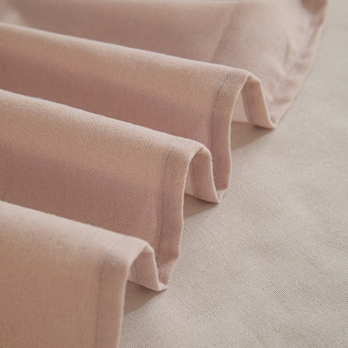 91家纺网 家纺一手货源 找家纺 涵宸家纺 2024新款原棉纯色织标磨毛单品及套件--床单 单床单-浅紫