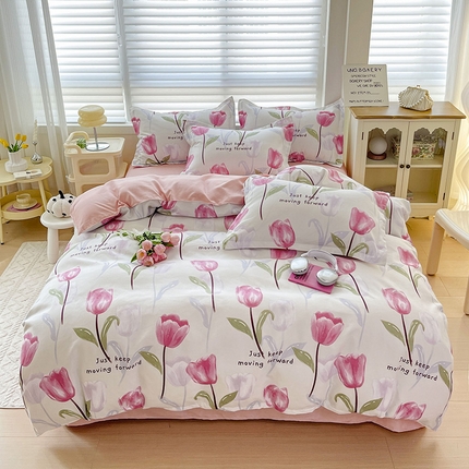 91家纺网 家纺一手货源 找家纺 （总）好亿来 2025新款植物羊绒加厚斜纹磨毛四件套