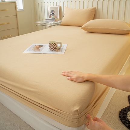 91家纺网 家纺一手货源 找家纺 （总）涵宸家纺 2024新款原棉纯色织标磨毛单品及套件--床笠