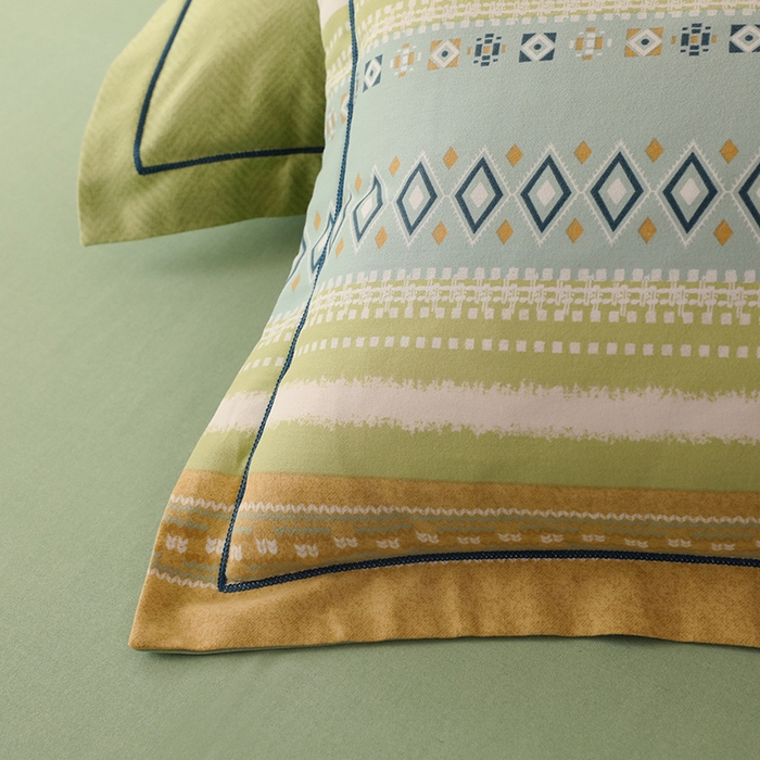 91家纺网 家纺一手货源 找家纺 帛美家纺 2024新款加厚纯棉全棉磨毛印花四件套 达米安