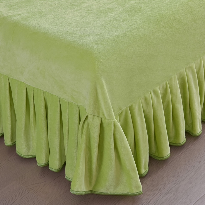 91家纺网 家纺一手货源 找家纺 锦铭源2025年7斤加厚印花牛奶绒四件套水晶法莱金貂绒床裙款 遇见