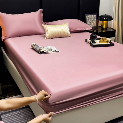 91家纺网 家纺一手货源 找家纺 （总）漫时光 2025新款60s全棉贡缎单床笠和单枕套