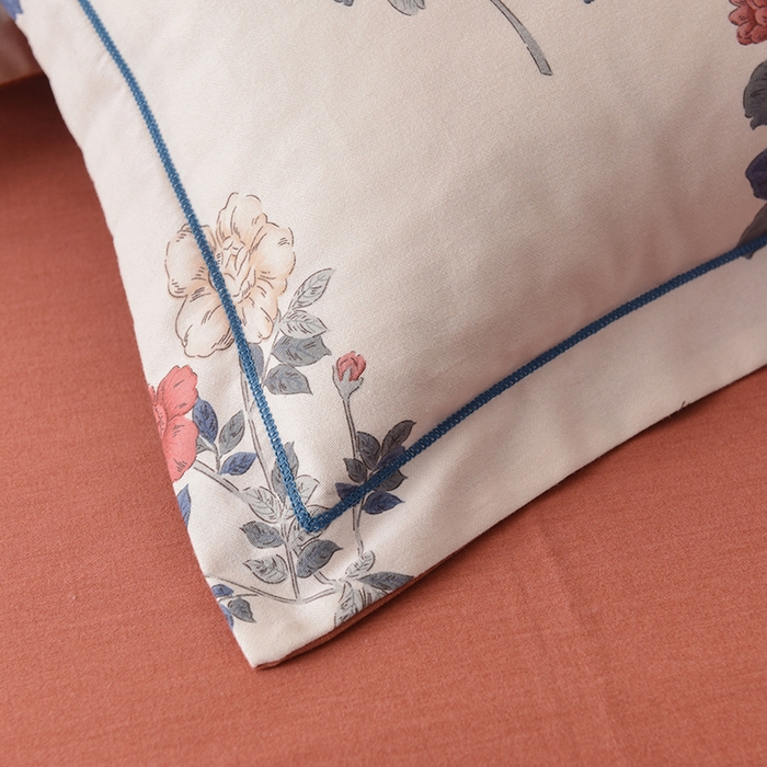 91家纺网 家纺一手货源 找家纺 帛美家纺 2024新款加厚纯棉全棉磨毛印花四件套 繁花香见