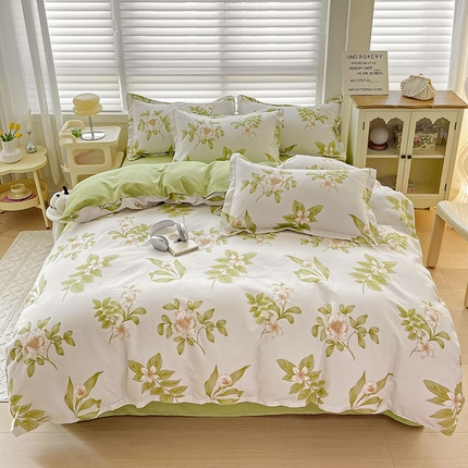 91家纺网 家纺一手货源 找家纺 （总）好亿来 2025新款植物羊绒加厚斜纹磨毛四件套