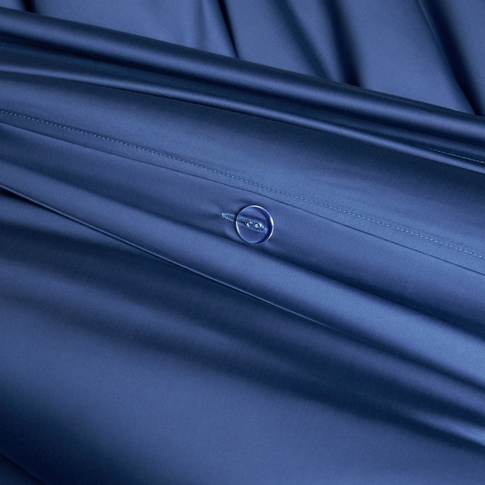 91家纺网 家纺一手货源 找家纺 缔缦 2024新款定织新布种S120高支高密长绒棉四件套全棉四件套黛安娜 宾利蓝