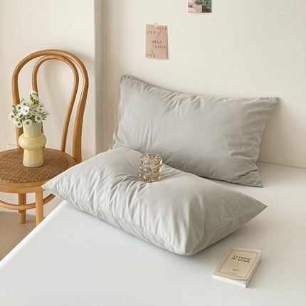 91家纺网 家纺一手货源 找家纺 （总）漫时光 2025新款60支A类新疆长绒棉陶瓷磨毛单枕套