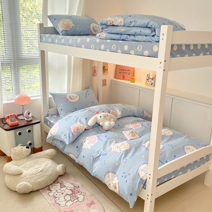 91家纺网 家纺一手货源 找家纺 （总）2024新款三丽鸥授权全棉少女印花系列学生三件套四件套