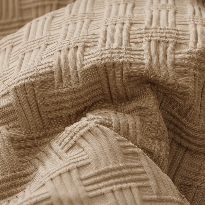 91家纺网 家纺一手货源 找家纺 卡派 2024新款水洗华夫格大豆纤维被卡其