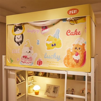 91家纺网 家纺一手货源 找家纺 （总）卓尔居 2025新款学生蚊帐遮光床帘涂层包边卡通系列