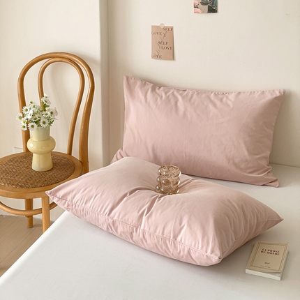 91家纺网 家纺一手货源 找家纺 （总）漫时光 2025新款60支A类新疆长绒棉陶瓷磨毛单枕套