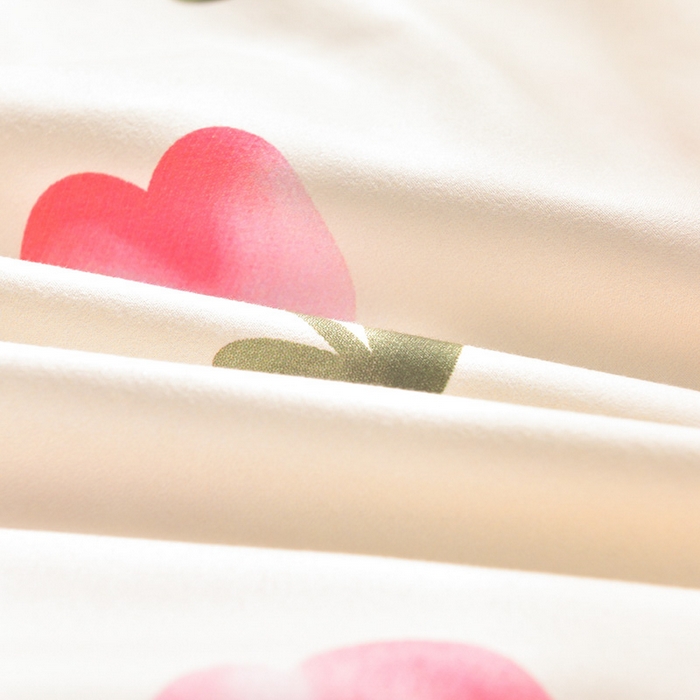 91家纺网 家纺一手货源 找家纺 圣楚家纺 2024新款亲肤枕套+枕芯连套单人枕芯 郁金香42*72cm