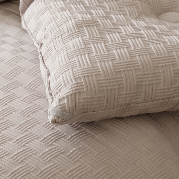 91家纺网 家纺一手货源 找家纺 卡派 2024新款水洗华夫格大豆纤维被绅士灰