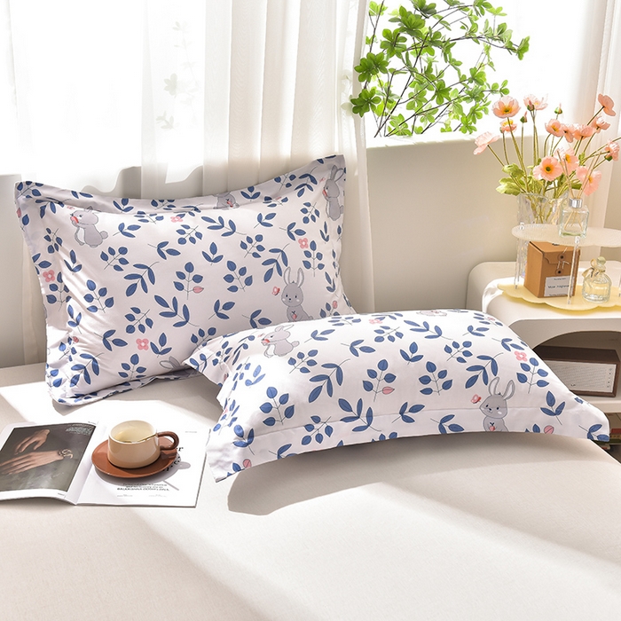 91家纺网 家纺一手货源 找家纺 圣楚家纺 2024新款亲肤枕套+枕芯连套单人枕芯 遇见春天42*72cm