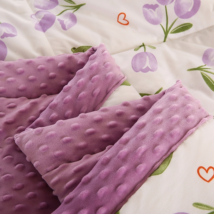 91家纺网 家纺一手货源 找家纺 欧朵 2025新款A类水洗棉豆豆绒被子冬被大豆被芯春秋被冬被 幼儿园 学生宿舍 四季被空调被子幽香私语