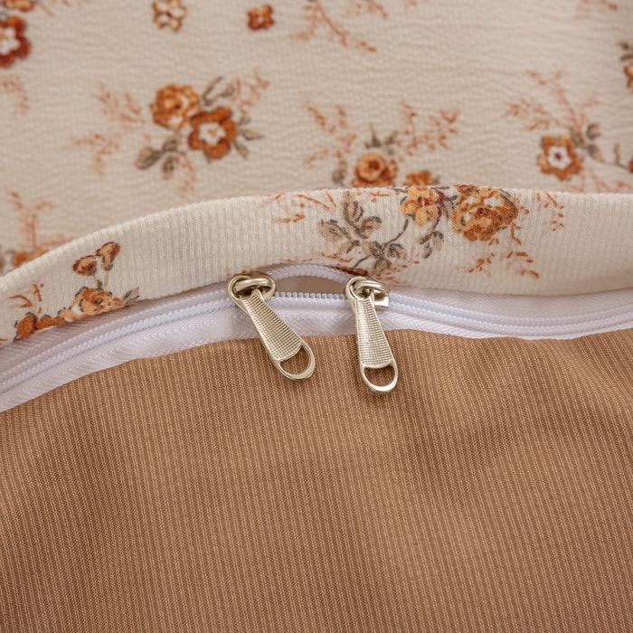 91家纺网 家纺一手货源 找家纺 梦莱斯 2024新款A类提花针织棉床盖四件套 剪秋